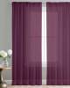 Bright red color sheer transparent fabric readymade curtains in 7feets size